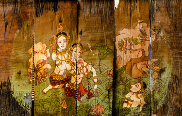 Traditional Thai style art stories