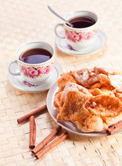 deep fried pastry with  cinnamon