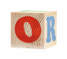 Cubes with letters