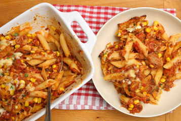 Baked Pasta with Tuna and Cheese