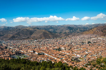 Fototapeta na wymiar Cuzco cityscape peruvian Andes
