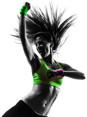 kobieta ćwiczenia fitness taniec sylwetka zumba - 57487693
