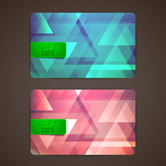 set of gift cards