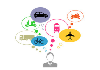 Réflexion sur les transport - Jeune Homme