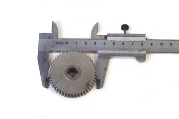 calipers on the white background