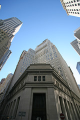 Fototapeta na wymiar New York skyscrapers in Manhattan, USA