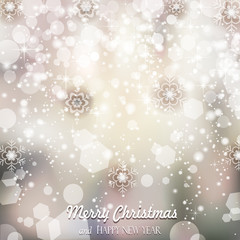Magic Background With Snowflakes