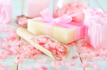salt and soap