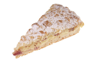 Streuselkuchen isoliert