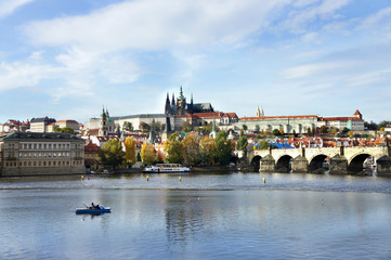 Prague Castle and Charles bridge, Czech Republic