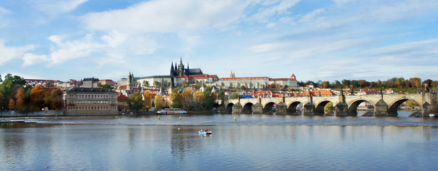 Prague Castle and Charles bridge, Czech Republic