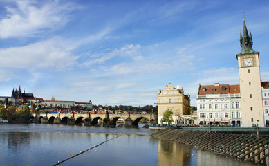 Prague Castle and Charles bridge, Czech Republic