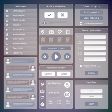 User Interface elements