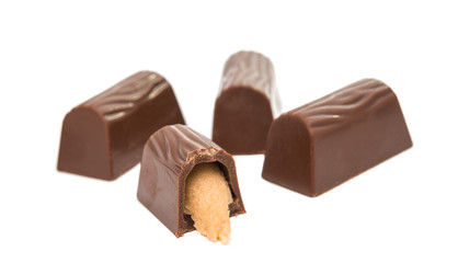 chocolate candy isolated