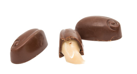 chocolate candy isolated