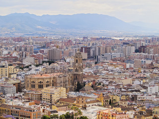 Fototapeta na wymiar Katedra w Malaga, Hiszpania