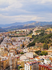 Fototapeta na wymiar Cityscape of Malaga, Spain