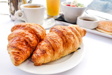 coffee and croissants