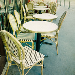 old-fashioned Cafe terrace