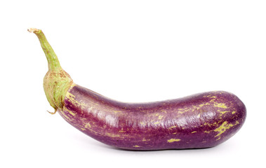Eggplant over white background