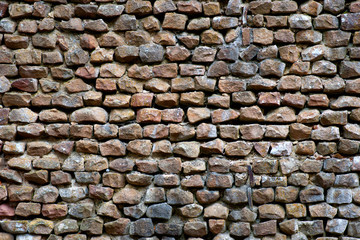 wall with natural rocks