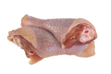 fresh chicken isolated on white