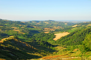 Obraz premium Włochy, wzgórza Apeninów w pobliżu Bertinoro