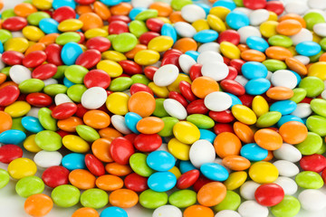 Colorful candies close up