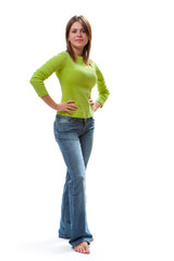 Full length womanish portrait.