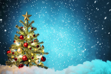 Christmas tree with decoration