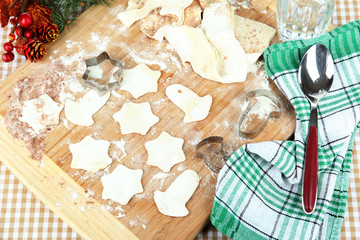 Making Christmas cookies