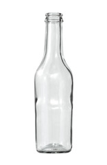 Glass bottle (with clipping path) isolated on white background