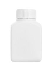 Drug bottle isolated on white background