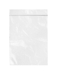 Plastic zipper bag (with clipping path) isolated on white backgr © Winai Tepsuttinun