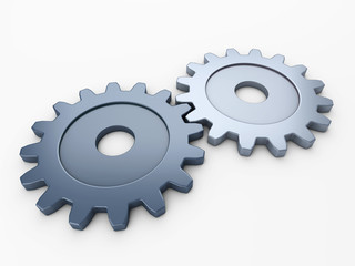 two gear to place concepts with clipping path