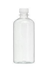 Plastic bottle (with clipping path) isolated on white background