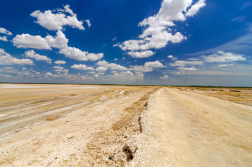 Dirt Road in a Desert