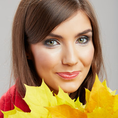 Fototapeta premium Happy smiling woman portrait