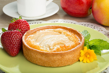 Apple Tart, Strawberries and Apples