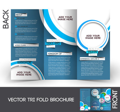 Tri-Fold Travel Mock up & Brochure Design