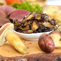 Gebratene Pilze
