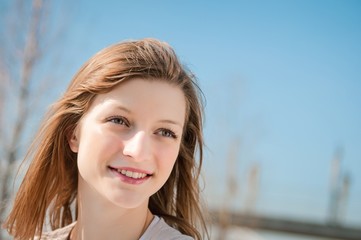 Young woman outdoor portrait