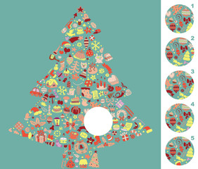 Find the right piece, visual game. Answer No. 4