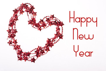 Heart shaped Christmas frame