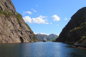 Entering Trollfjord