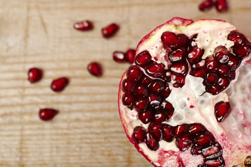 Red pomegranate fruit