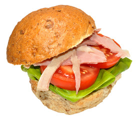 Ham And Salad Sandwich Roll