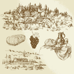 Italian rural landscape - vineyard