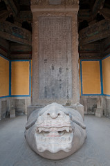 stone tablet with turtle statue in Confucius Temple, Beijing