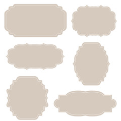 Vector set vintage labels